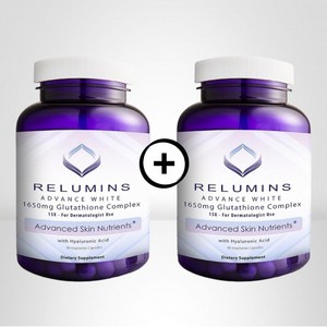 글루타치온 1650mg 캡슐 90정 2병 알파리포산 히알루론산 카테킨 Relumins, 2개