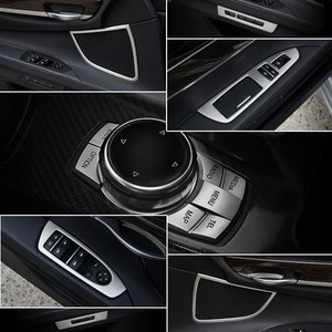 BMW 7시리즈 F01 실내 인테리어 버튼커버 순정형 은색 몰딩 튜닝, 07. 윈도우스위치몰딩(4P)