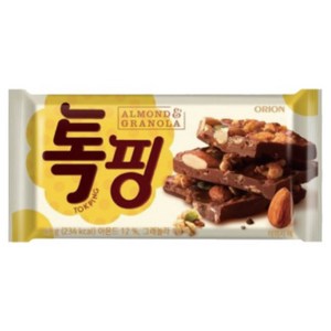 오리온 톡핑 초콜릿 아몬드 & 그래놀라, 43g, 50개