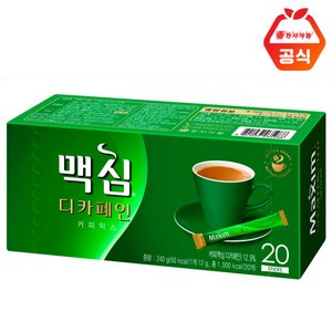 맥심 디카페인 커피믹스 20T, 11.8g, 20개입, 1개