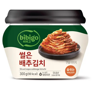 (냉장)비비고 썰은배추김치(용기)300g, 300g, 2개