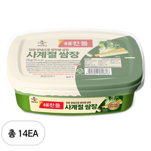 해찬들 사계절 쌈장, 170g, 14개