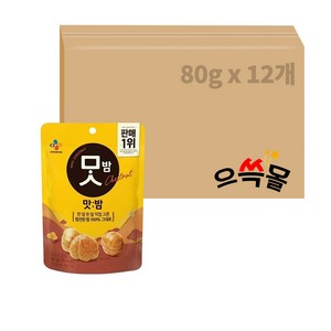 맛밤 유기농, 80g, 12개