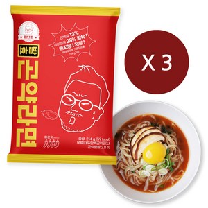 마틴조 발효 곤약 단백 라면 매운맛 214g, 3개