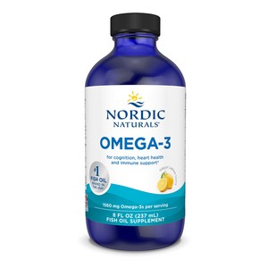 노르딕내츄럴스 오메가 3 1560mg 레몬, 237ml, 1개