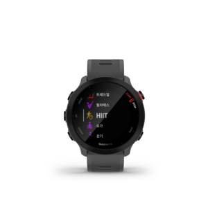 가민 Forerunner 55 러닝 스마트워치, 그레이, 42mm, GPS