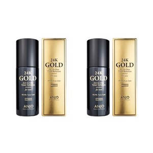 [남성 올인원 화장품] 앙주 24K 골드 올인원 토탈 솔루션 포맨 200ml + 증정품 : 과일나라 핸드크림 100g (피부 영양 미백 주름개선 면도 후 피부 보호), 2개