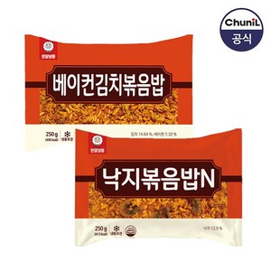 천일식품 베이컨김치볶음밥250g x 5봉 + 낙지볶음밥250g x 5봉, 단품