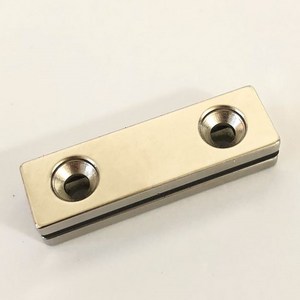 [제이스마그네트] 50x15x4(9x5) 31mm 초강력 블럭 사라 자석, 2p세트 50x15x4(9x5)31mm
