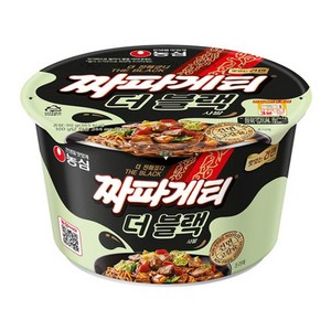 짜파게티 더 블랙 큰사발면 90g, 4개