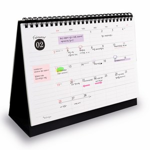 아이씨엘디자인 Desk Schedule Calenda 2024, 블랙, 1개