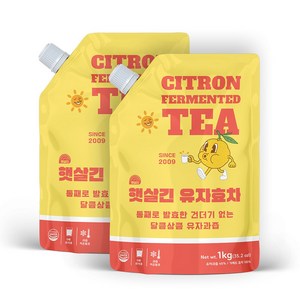 유자효차 건더기없는 유자차 유자청 2kg 1+1(박스미포함), 1kg, 2개, 1개입