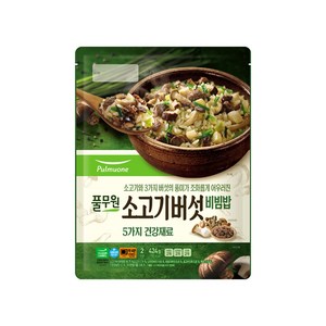 풀무원 소고기버섯 비빔밥, 424g, 2개