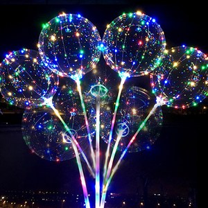 4개세트 LED 풍선 라이트 전구 벌룬 만들기 생일 파티 홈파티 투명 엘이디 스틱형, W15002Z, 4개