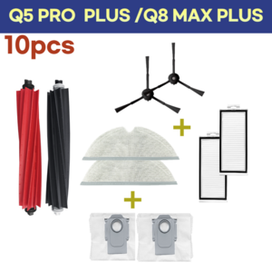 로보락 q8 max plus / q5 pro plus 리필 소모품, 1세트, 셋트(10pcs)