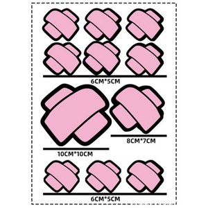올템 흠집 땜빵 반창고 스크래치 커버 스티커, 1개, 핑크
