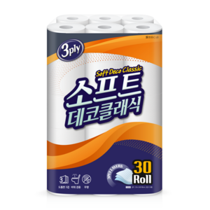 코디 소프트 데코 클래식 25m x 30롤, 30개, 1개입