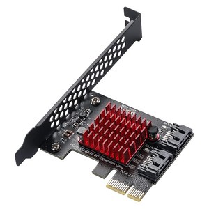 Expess SATA 3.0 컨트롤러 카드 용 PCI 2 포트 PCIE에서 SATA III 6GB / S ADAPTE, 1개