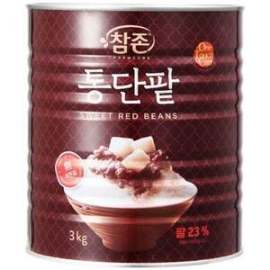 통단팥 x6개 카페 참존 3kg 빙수용 재료 빙수용, 6개