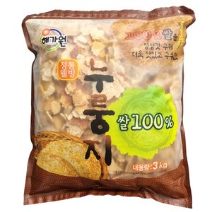 해가원 누룽지 3kg 쌀100% 전통누룽지, 1개