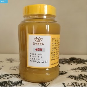 [한스푼푸드] 생강청 1kg / 수제 생강청, 1개, 1개입, 1000ml