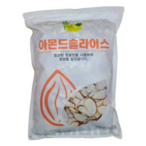 미소한입 아몬드 슬라이스, 1kg, 2개