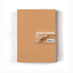 PaperPhant 질 좋고 많이 두꺼운 크라프트지 (Thick Kraft Paper), 337g A3 50매