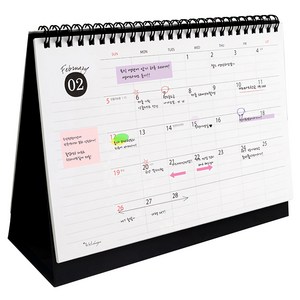 아이씨엘디자인 Desk Schedule Calenda 2025, 블랙, 1개