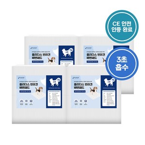 플리다스 강아지 배변패드 15g~100g 소형/대형/특대형 4팩 모음, 베이직, 100개입