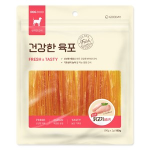 건강한육포 강아지간식 소프트 닭고기 슬림스틱 180g, 단품, 단품, 1개