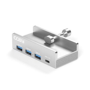 코시 클램프 4포트 USB3.0허브 UH2201 책상 모니터 등에 안정적으로 간단하게 고정, 단일상품_색상_상세페이지참조, 단일상품_모델명/품번_상세페이지참조