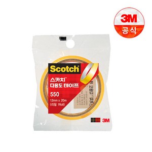 스카치 3M 다용도 550 셀로판테이프리필 12mm x 20m, 10개