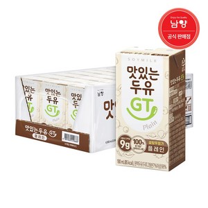 맛있는두유GT 설탕무첨가 플레인, 190ml, 24개