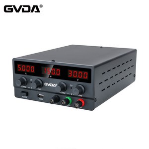 GVDA DC 30V 10A 파워서플라이 직류 전원 공급장치 공급기 60V 5A, 30V 5A 150W, 블랙, 1개