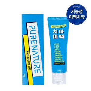 퓨어네이처 미백 치약 구취 더블 케어 시트러스향, 1개, 100g