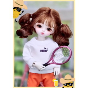 #USD 26cm 옷( 심플 화이트 맨투맨 )[마구샵]#구체관절인형#bjd#인형옷#유딩이#도리스돌#포켓돌, 뒷트임 있음(헤드분리X), 1개