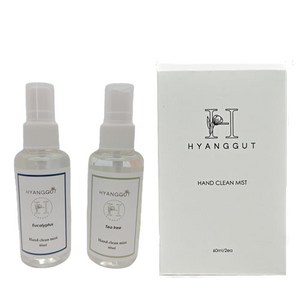 [1+1]향긋 손소독제 클린미스트 휴대용 60ml 2종, 유칼립투스+유칼립투스, 2개