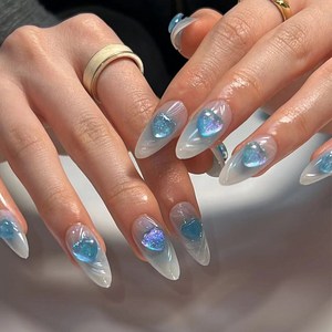 떨샵 여름신상 자석젤 인조손톱 보석 네일팁 셀프젤네일, 2개, NAIL-N736