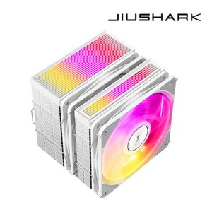 지우샥 JIUSHARK JF500 Ruby ARGB CPU쿨러, 화이트, 1개