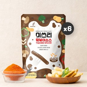 미쓰리 짜장떡볶이소스 50gx6개, 50g, 6개