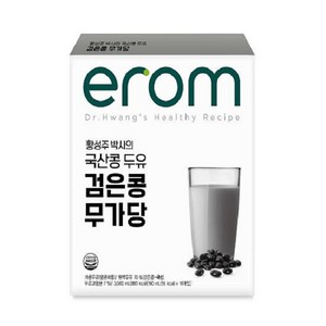 이롬 황성주 검은콩 무가당 두유, 190ml, 48개