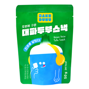 베이크두부 오븐에 구운 대파두부스낵 두부과자, 50g, 1개