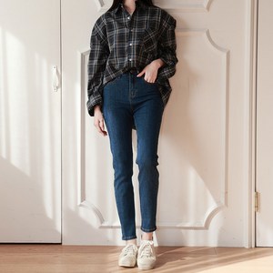 조이메리 일자 청바지 여자 스판 데님팬츠 사계절 인밴딩 청바지 에이미