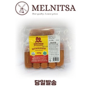 미트델리카떼스 쉬삐카치키 돼지고기 닭다리살 소고기 함유 소시지, 1개, 500g