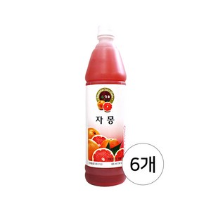 청솔 자몽 음료베이스 835ml / 과일원액, 6개