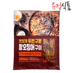 정화식품 맛있게 두번 구운 왕오징어구이, 200g, 2개