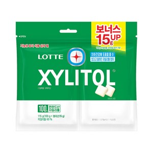 롯데 자일리톨 껌 오리지날 리필 115g x 3개 GUM 입가심