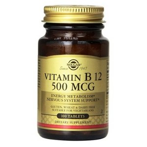 솔가 타블렛 비타민 B12 500mcg, 100정, 1개