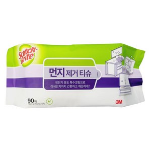 3M 손으로 쓰는 먼지제거 티슈 90매, 6개