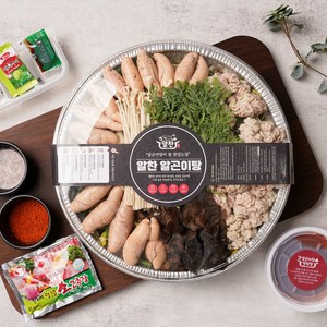 (당일제조) (냉장상품) 면사리 냄비 모두 주는 알탕 해물탕 밀키트 4인, 1개, 1.8kg, 사은품/라면사리